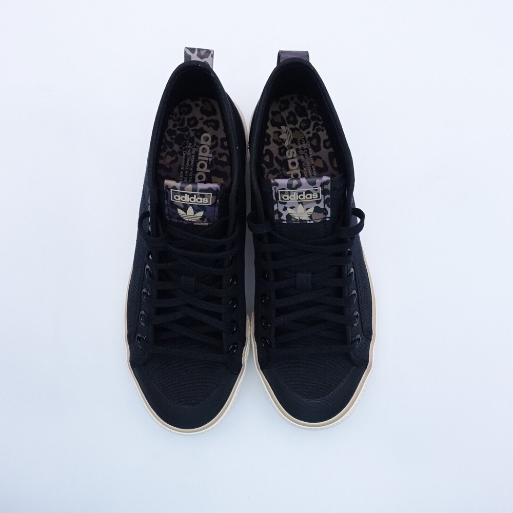 NEW adidas Originals Nizza Trek Leopard Platform Sneaker FZ5999 Black - Picture 7 of 9